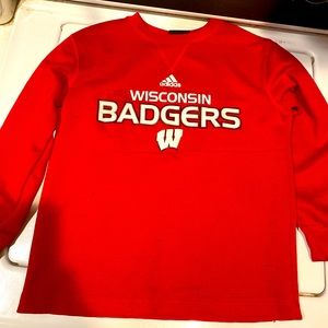 Size 8 adidas Badgers shirt